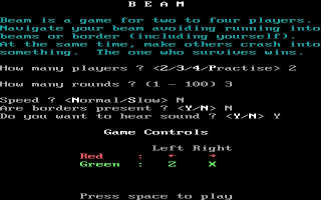 Beam game screenshot 2